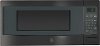 PEM31BMTS GE Profile 1.1 Cu. Ft. Capacity Countertop Microwave - Black Stainless Steel