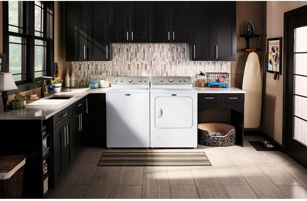 KIT Maytag Top Load Washer and Gas Dryer Pair - White-2