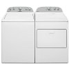 KIT Whirlpool Top Load Washer and Dryer Set with Rear Controls - White Gas-1