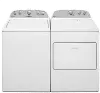 KIT Whirlpool Top Load Washer and Dryer Set with Rear Controls - White Gas