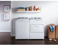 KIT Whirlpool Top Load Washer and Dryer Set with Rear Controls - White Gas-2