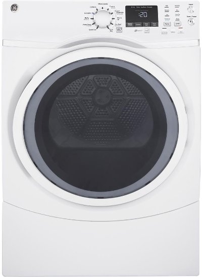 GFD45GSSMWW GE 7.5 cu. ft. capacity Front Load Gas Dryer with Steam - White