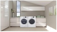KIT GE Front Load Washer and Dryer Set - White Electric-2
