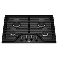 WCG55US0HB Whirlpool 30 Inch Gas Cooktop with 4 Burners and EZ-2-LIFT Hinged Cast-Iron Grates - Black-3