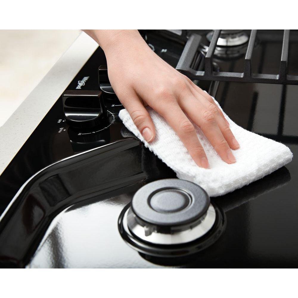 WCG55US0HB Whirlpool 30 Inch Gas Cooktop with 4 Burners and EZ-2-LIFT Hinged Cast-Iron Grates - Black-5