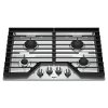 WCG55US0HS Whirlpool 30 Inch 4 Burner Gas Cooktop - Stainless Steel-2
