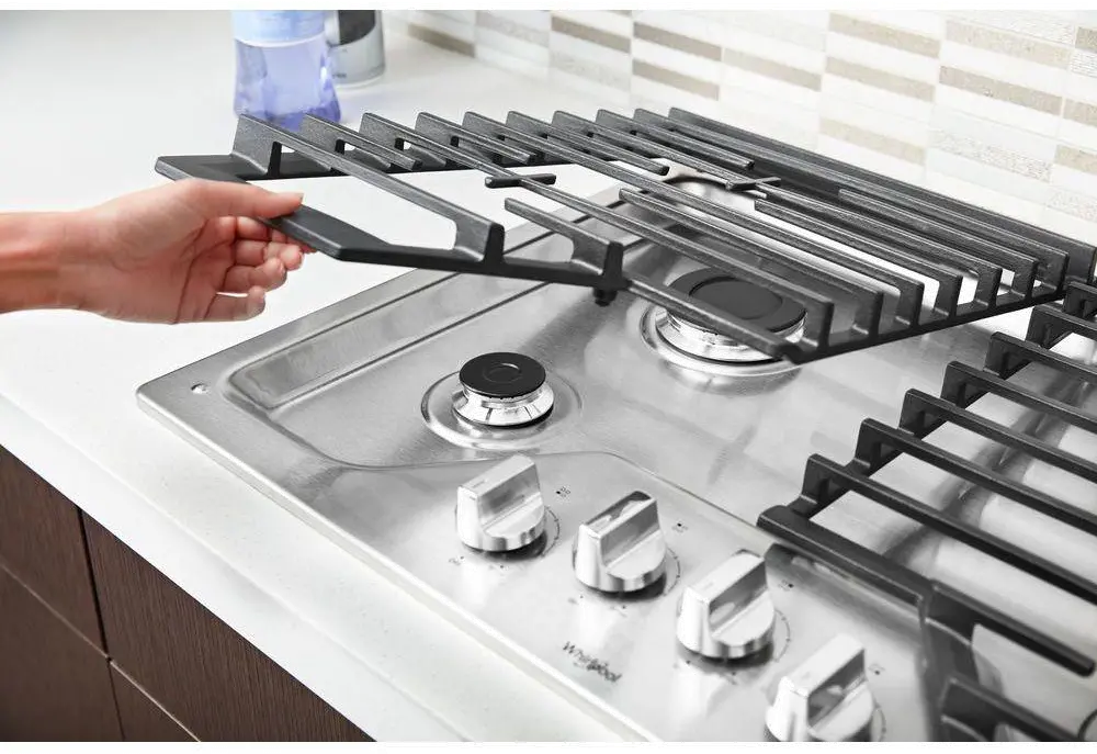 WCG55US0HS Whirlpool 30 Inch 4-Burner Gas Cooktop - Stainless Steel-3