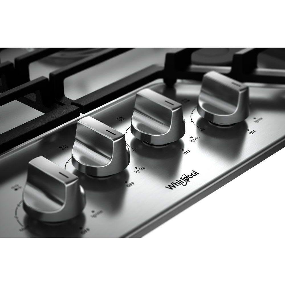 WCG55US0HS Whirlpool 30 Inch 4-Burner Gas Cooktop - Stainless Steel-4