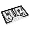 WCG55US0HW Whirlpool 30 Inch Gas Cooktop with 4 Burners and EZ-2-LIFT Hinged Cast-Iron Grates - White-4