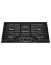 WCG55US6HB Whirlpool 36 Inch Gas Cooktop - Black-2