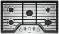 WCG55US6HS Whirlpool 36 Inch 5-Burner Gas Cooktop - Stainless Steel
