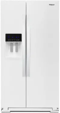 WRS571CIHW Whirlpool 20.5 cu ft Side by Side Refrigerator - Counter Depth White