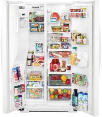 WRS571CIHW Whirlpool Counter Depth Side by Side Refrigerator - 36 Inch, 20.5 cu. ft. White-3