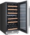 WCF282E3SD Avanti 28 Bottle Designer Series Dual Zone Wine Chiller with Seamless Door