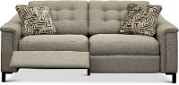 92P-898/B152952/PSOF Pebble Brown duo 2 Seat Reclining Sofa - Luke