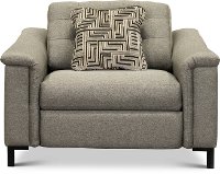 95P-898/B152952/PREC Pebble Brown duo 2 Seat Reclining Chair and A Half - Luke