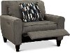 95P-897/D153156/PREC Ash Gray duo Reclining Chair & A Half - Edie-1