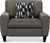 95P-897/D153156/PREC Ash Gray duo Reclining Chair & A Half - Edie-3