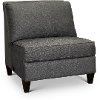 90M-897/C151657/ARML Charcoal Gray duo Armless Chair - Edie-1