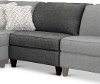 90M-897/C151657/ARML Charcoal Gray duo Armless Chair - Edie-2