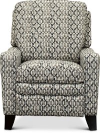 P25-439/D149452/PREC Greystone Low Profile Navy Blue and Gray Power Recliner - Cabot