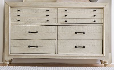 Rustic Antique White Dresser - Catawba