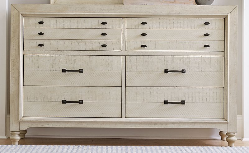 Rustic Antique White Dresser Catawba
