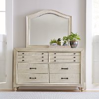 Rustic Antique White Dresser - Catawba-2
