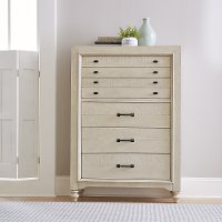 Rustic Antique White Chest of Drawers - Catawba