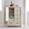 Rustic Antique White Door Chest - Catawba-2