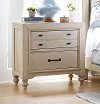 Clearance Rustic Antique White Nightstand - Catawba