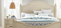 Rustic Antique White King Size Bed - Catawba-3