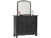 Classic Ebony Black 4 Piece California King Bedroom Set - Cape Cod-2