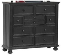 Classic Black Tall Dresser - Cape Cod