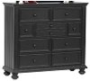 Clearance Classic Black Tall Dresser - Cape Cod