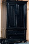 Classic Black Armoire - Cape Cod