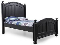 Classic Black Twin Panel Bed - Cape Cod