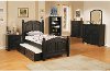 Classic Black 4 Piece Twin Bedroom Set - Cape Cod