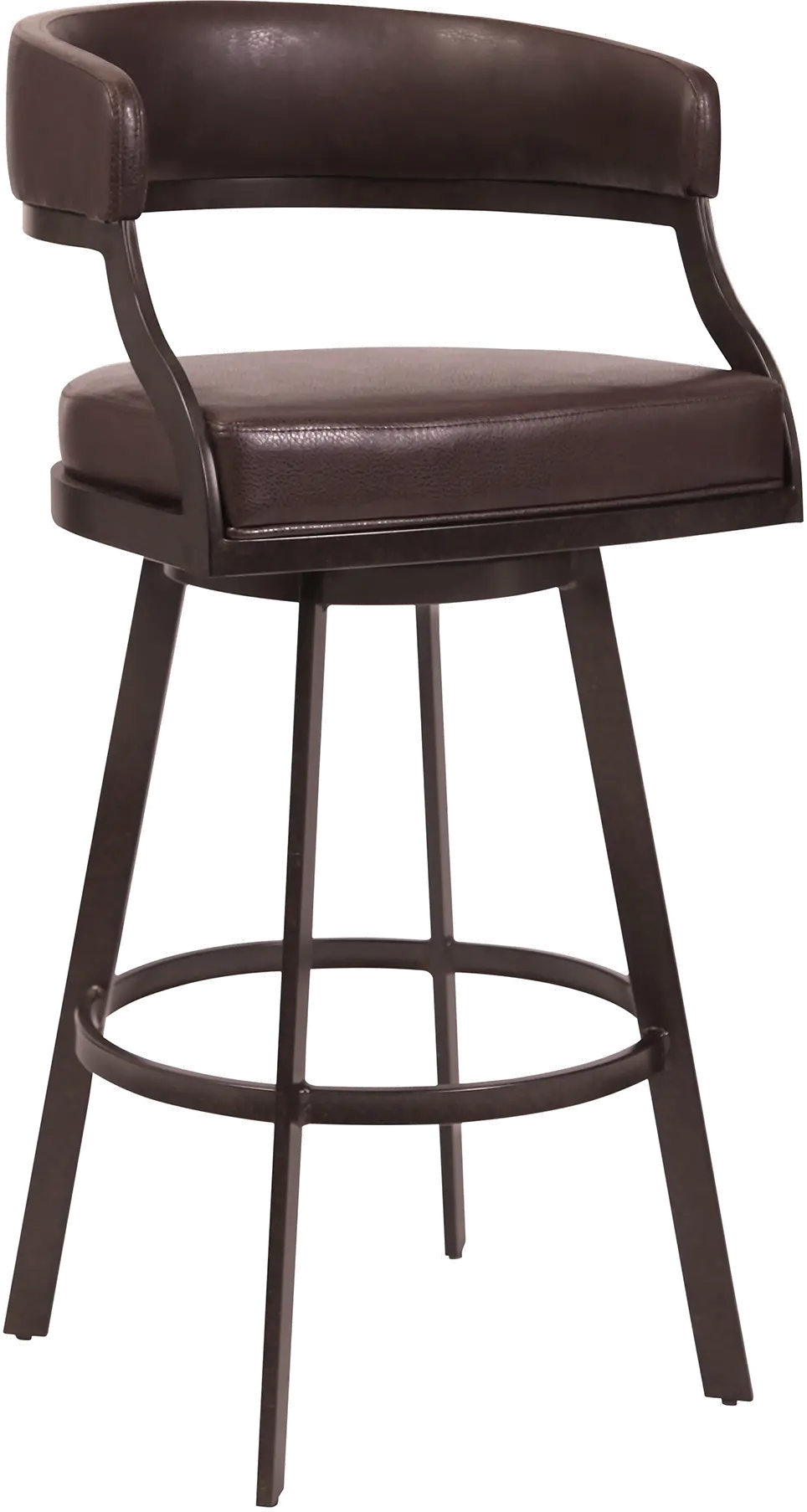 Saturn Brown Swivel Counter Height Stool-1