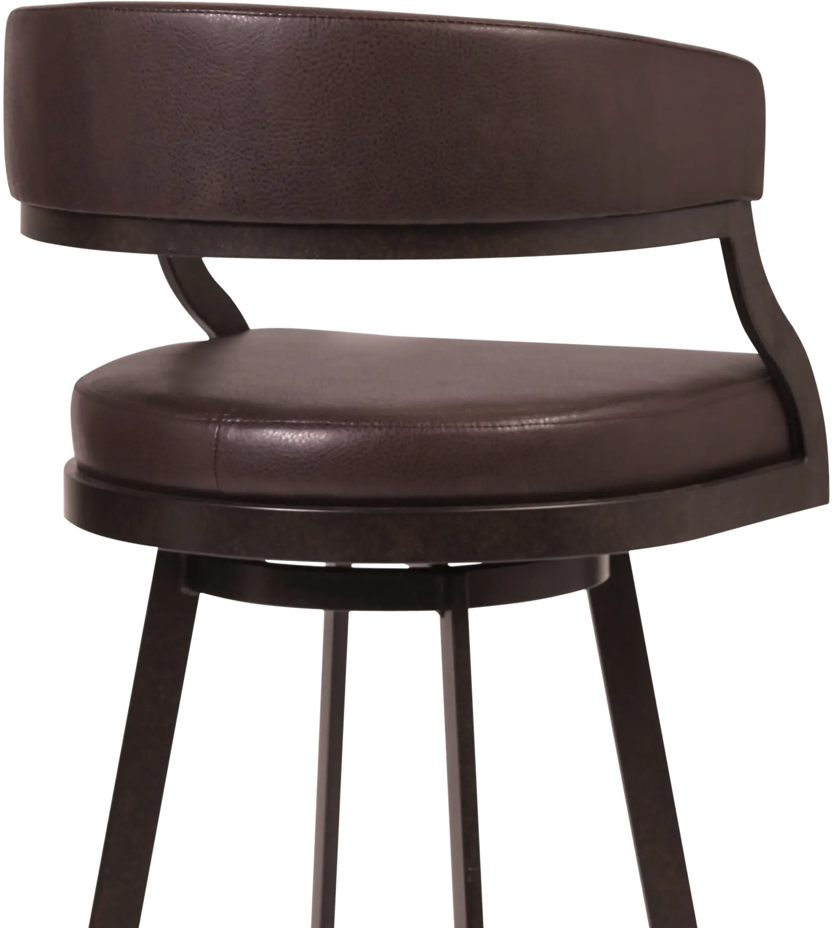 Saturn Brown Swivel Counter Height Stool-2