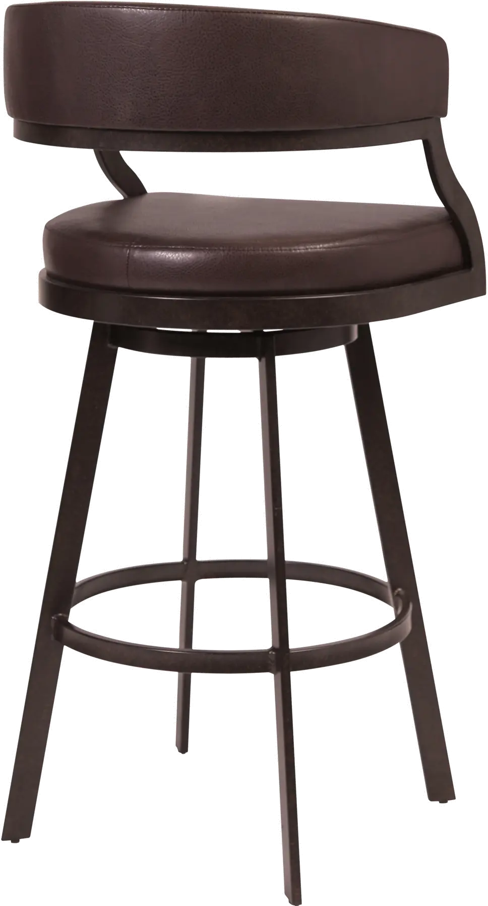 Saturn Brown Swivel Counter Height Stool-4