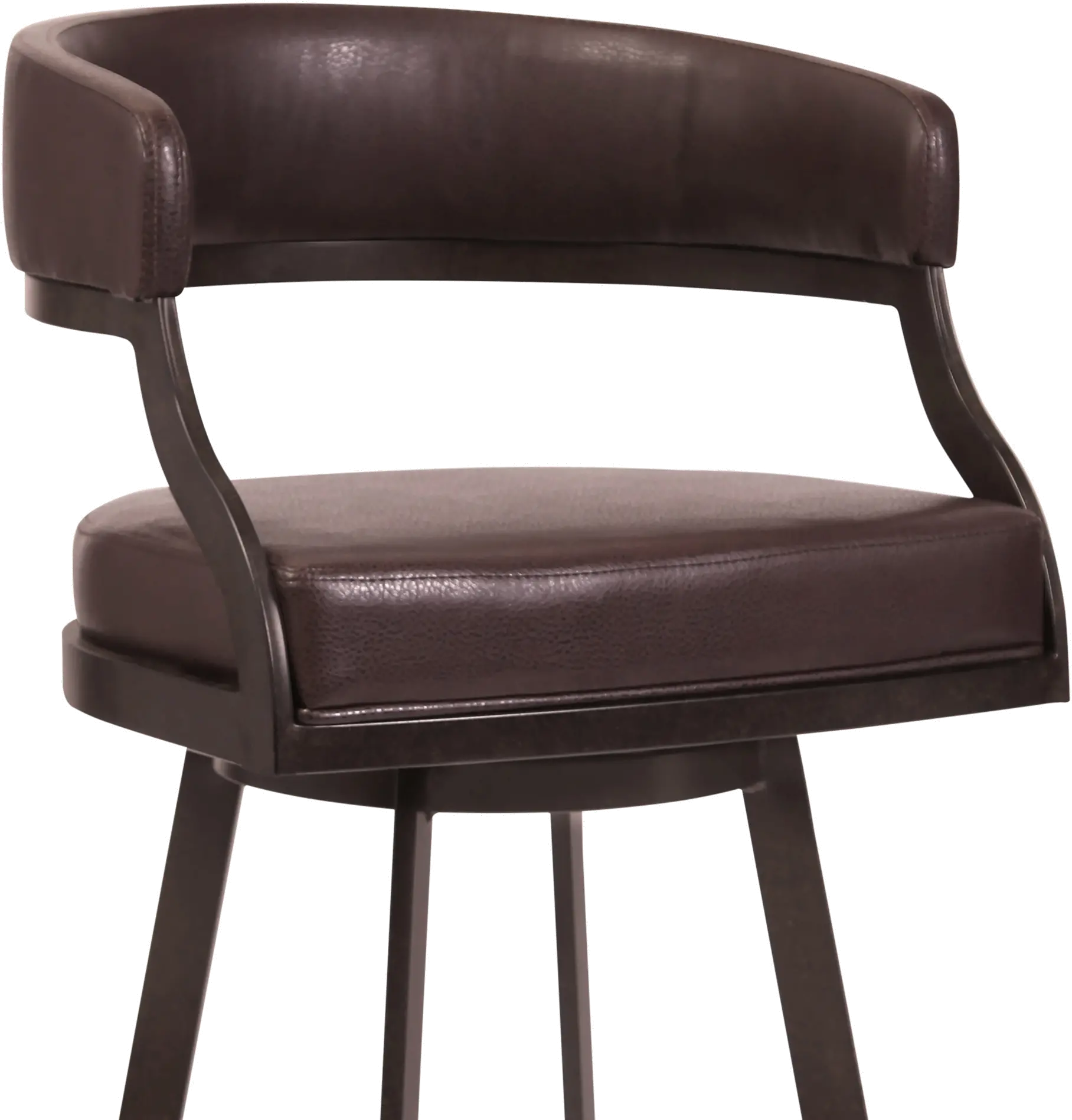 Saturn Brown Swivel Counter Height Stool-5