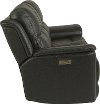 Gray-Blue Leather-Match Power Reclining Living Room Set - Cade-4
