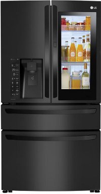 LMXC23796M LG Counter Depth French Door-in-Door Refrigerator - 22.5 cu. ft., 36 Inch Matte Black Stainless Steel