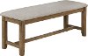 Clearance Wheat Brown Upholstered Dining Bench - Clara