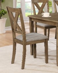 Wheat Brown 6 Piece Dining Set with Bench - Clara-2