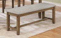 Wheat Brown 6 Piece Dining Set with Bench - Clara-4