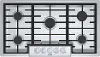 NGM8656UC Bosch 800 Series 36 Inch 5 Burner Gas Cooktop - Stainless Steel