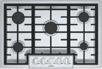 NGMP056UC Bosch Benchmark 30 Inch Gas Cooktop with 5 Burners - Stainless Steel