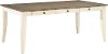 Two-Tone White and Gray Dining Room Table - Grace